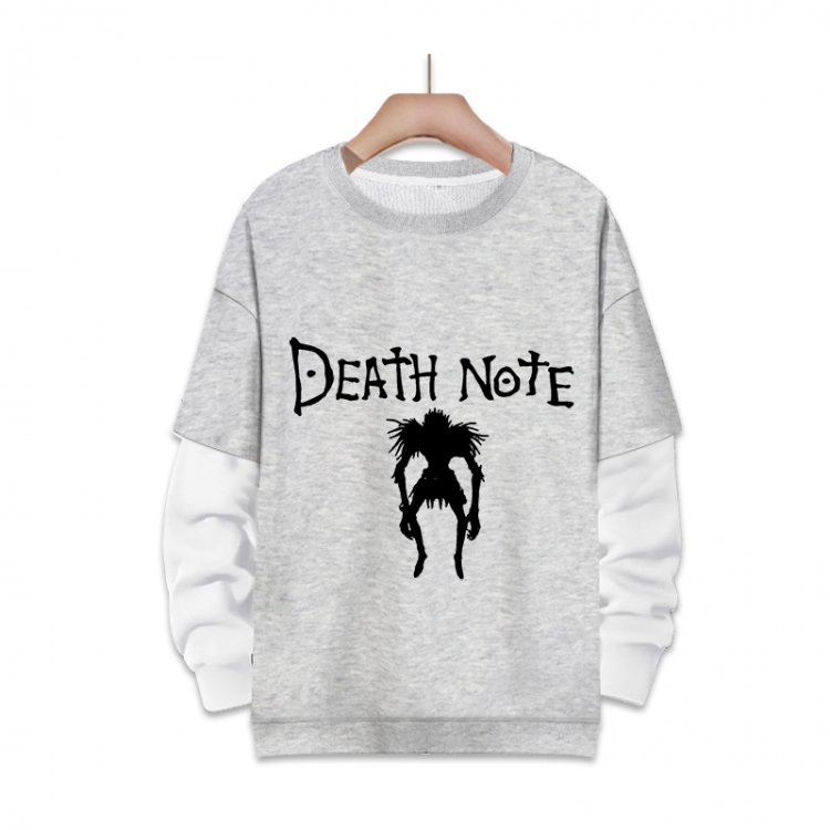  Death note Anime fake two-piece thick round neck sweater from S to 3XL