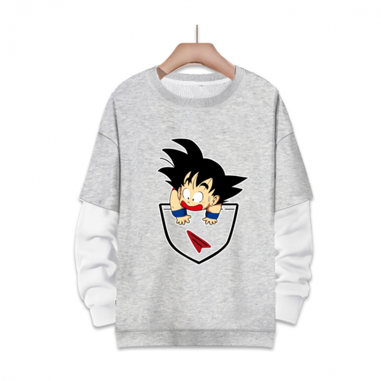 DRAGON BALL Anime fake two-piece thick round neck sweater from S to 3XL