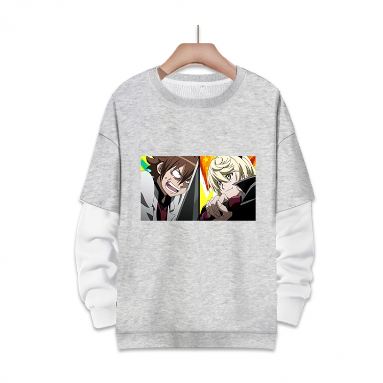 Akame ga KILL Anime fake two-piece thick round neck sweater from S to 3XL