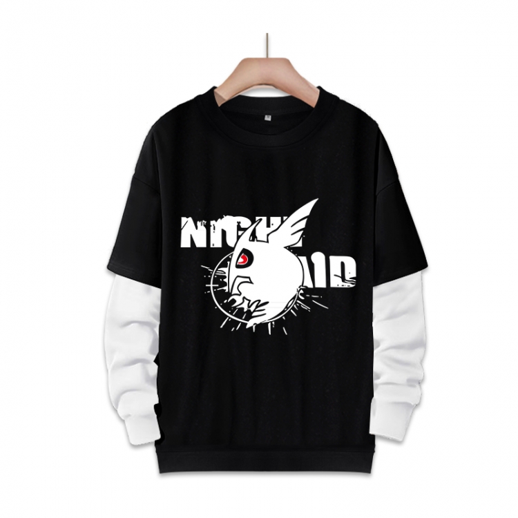 Akame ga KILL Anime fake two-piece thick round neck sweater from S to 3XL