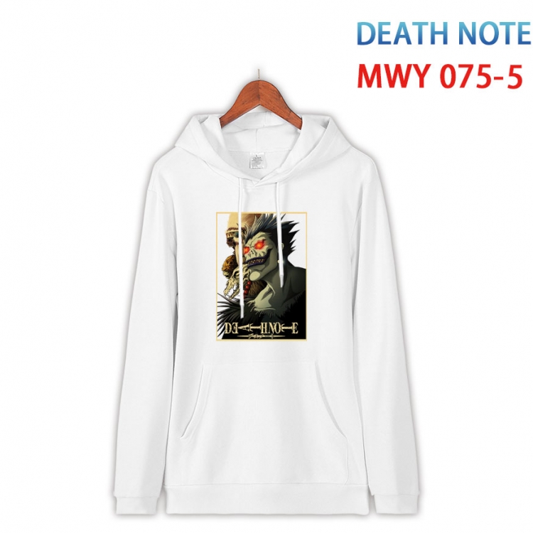 Death note Cotton Hooded Patch Pocket Sweatshirt from S to 4XL  MWY 075 5