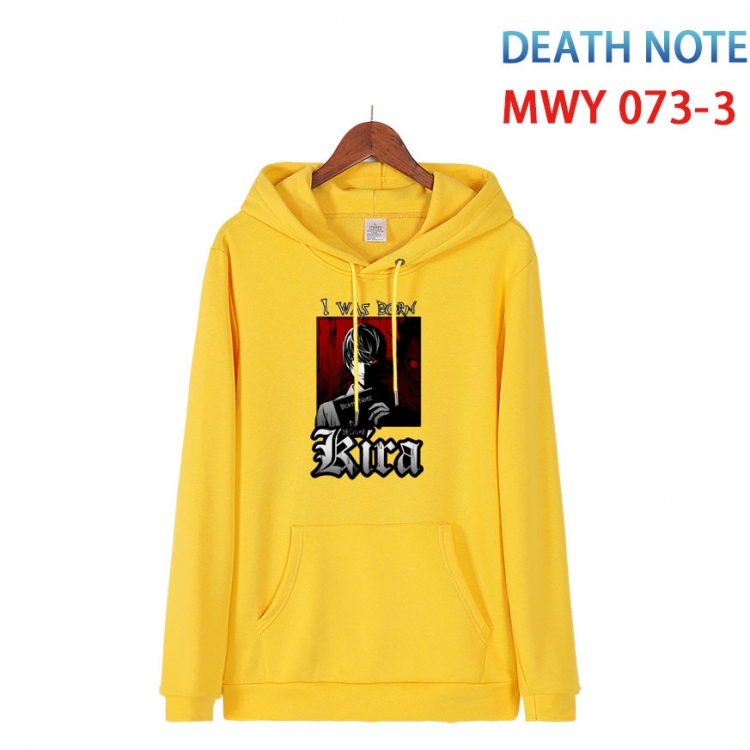 Death note Cotton Hooded Patch Pocket Sweatshirt from S to 4XL  MWY 073 3