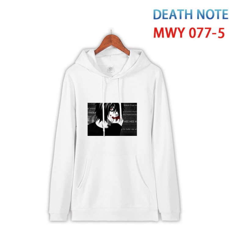 Death note Cotton Hooded Patch Pocket Sweatshirt from S to 4XL  MWY 077 5