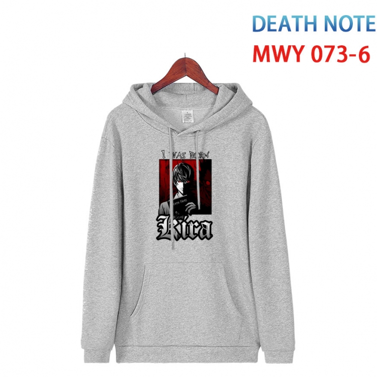 Death note Cotton Hooded Patch Pocket Sweatshirt from S to 4XL  MWY 073 6