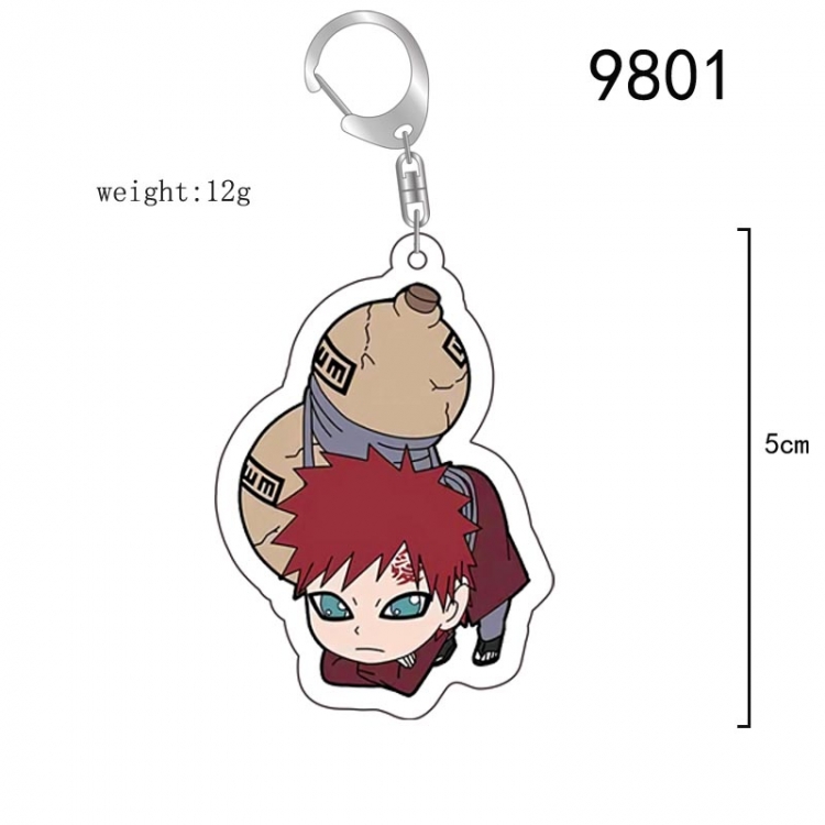 Naruto Anime acrylic Key Chain  price for 5 pcs 9801