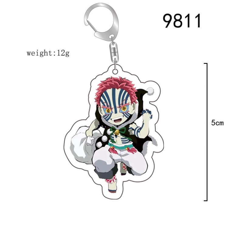 Demon Slayer Kimets Anime acrylic Key Chain price for 5 pcs  9811