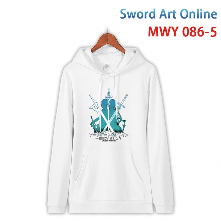 Sword Art Online Cotton Hooded Patch Pocket Sweatshirt from S to 4XL MWY 086 5