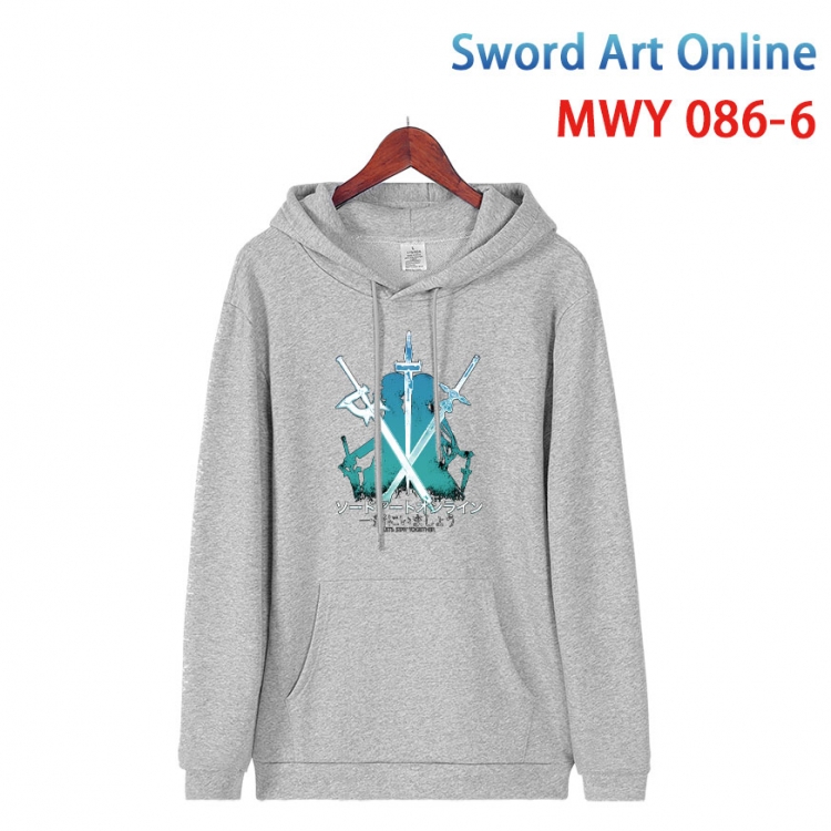 Sword Art Online Cotton Hooded Patch Pocket Sweatshirt from S to 4XL  MWY 086 6