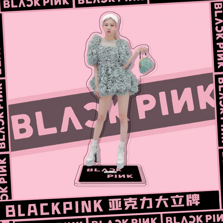 BLACK PINK  Movie star characters acrylic Standing Plates Keychain  51436