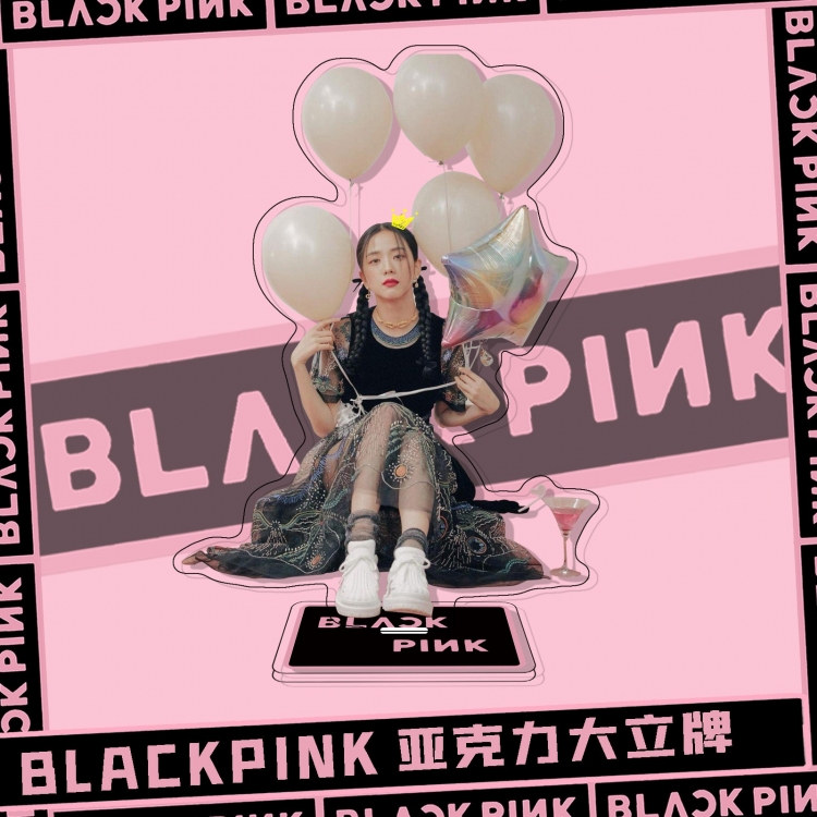 BLACK PINK  Movie star characters acrylic Standing Plates Keychain  51430