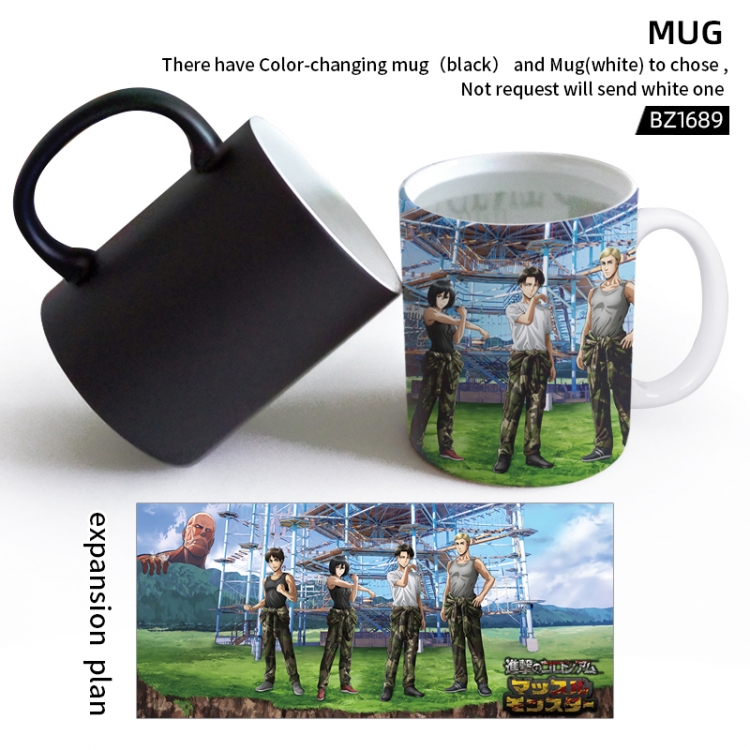 Shingeki no Kyojin Anime color printing color changing cup can be customized BZ1689
