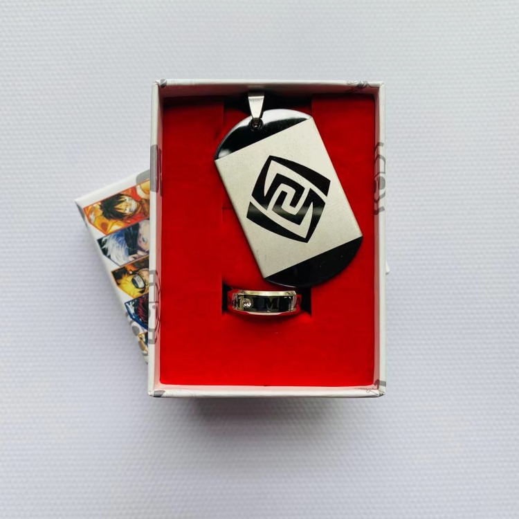 Genshin Impact  Anime Peripheral Ring Necklace Box Set 536