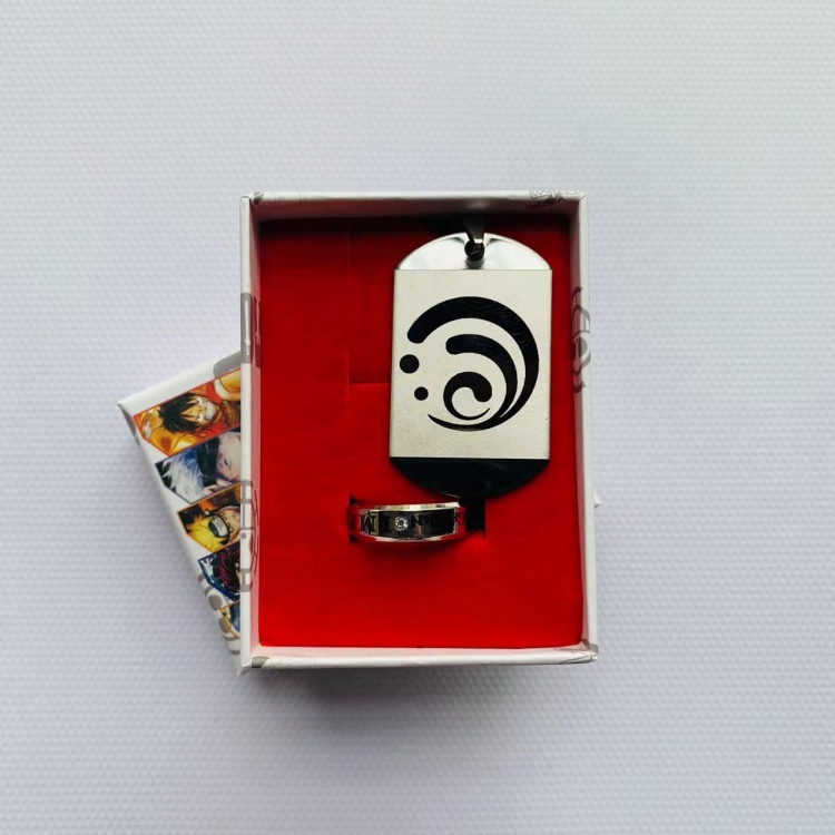 Genshin Impact  Anime Peripheral Ring Necklace Box Set  546