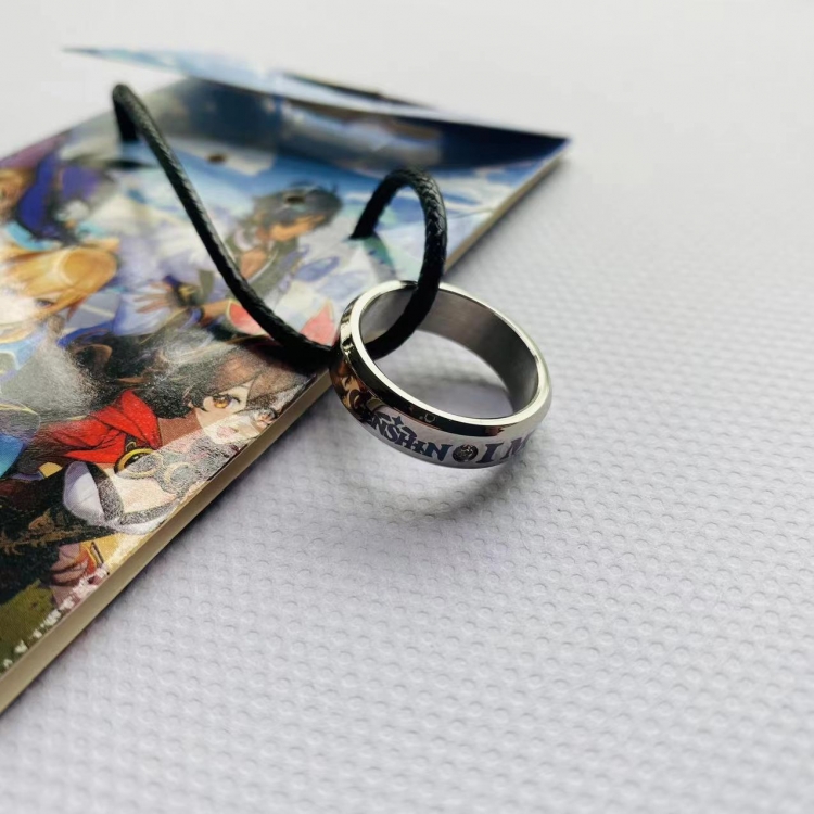 Genshin Impact Anime Ring necklace pendant  price for 5 pcs