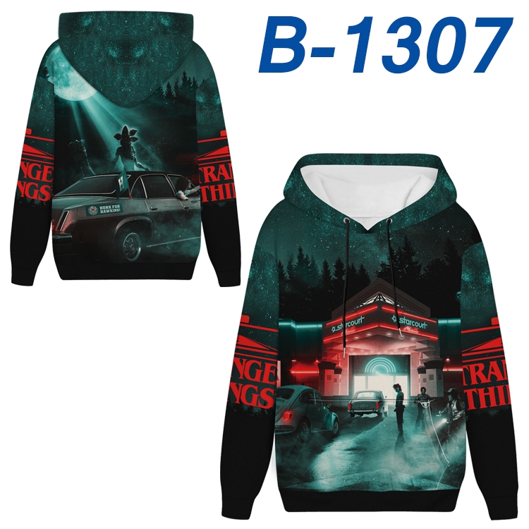 Stranger Things Anime padded pullover sweater hooded top from S to 4XL B-1307