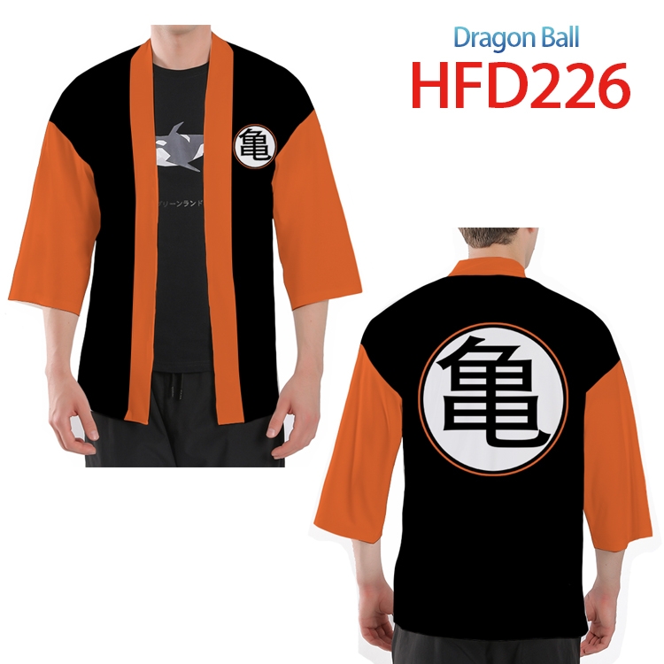 DRAGON BALL Anime peripheral full-color short kimono from S to 4XL HFD-226