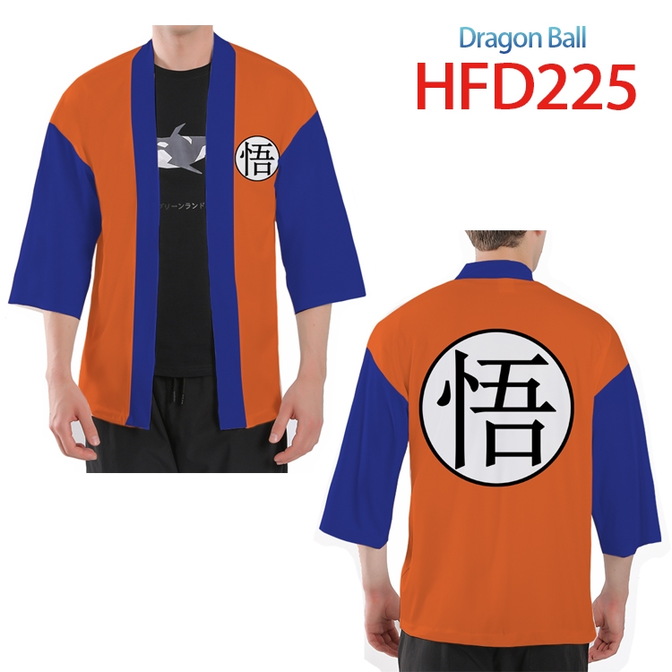 DRAGON BALL Anime peripheral full-color short kimono from S to 4XL HFD-225