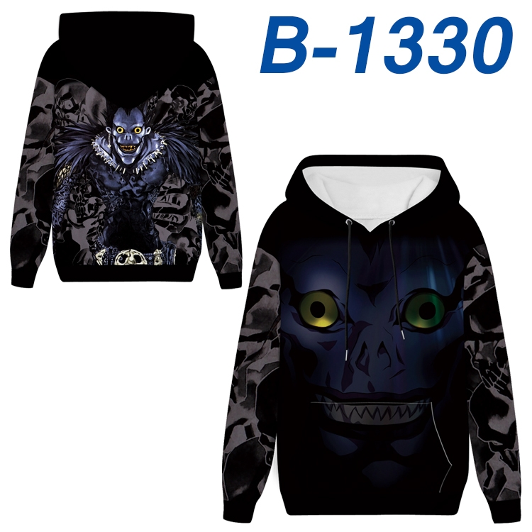Death note Anime padded pullover sweater hooded top from S to 4XL B-1330