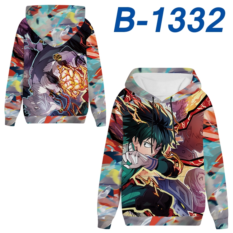 My Hero Academia  Anime padded pullover sweater hooded top from S to 4XL B-1332
