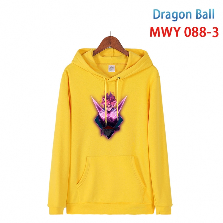 DRAGON BALL Cartoon Sleeve Hooded Patch Pocket Cotton Sweatshirt from S to 4XL MWY-089-5