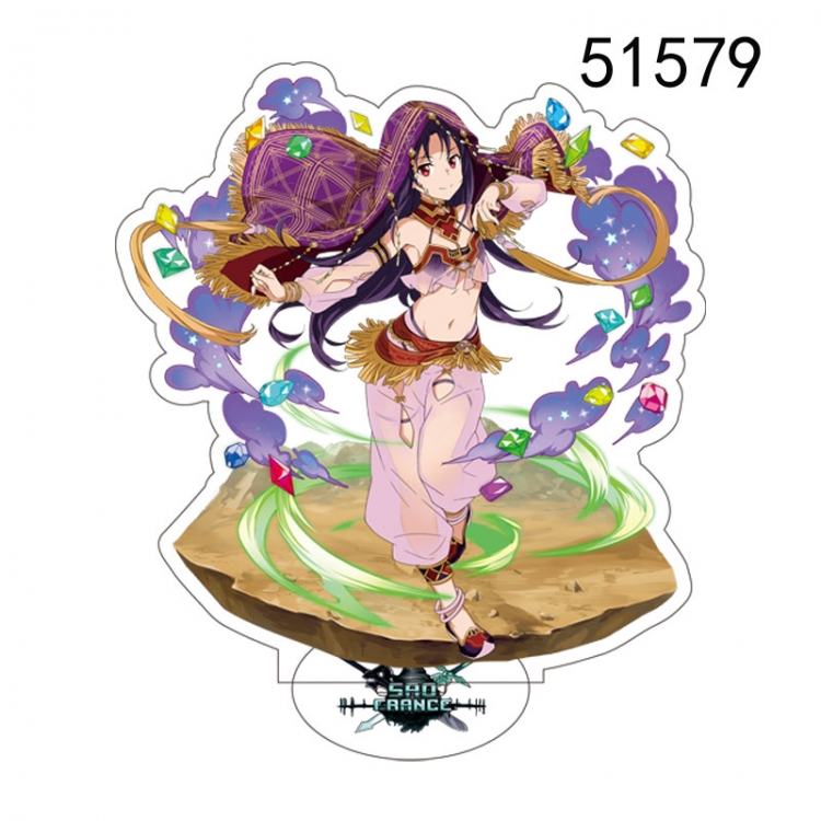 Sword Art Online Anime characters acrylic Standing Plates Keychain 15CM 51579
