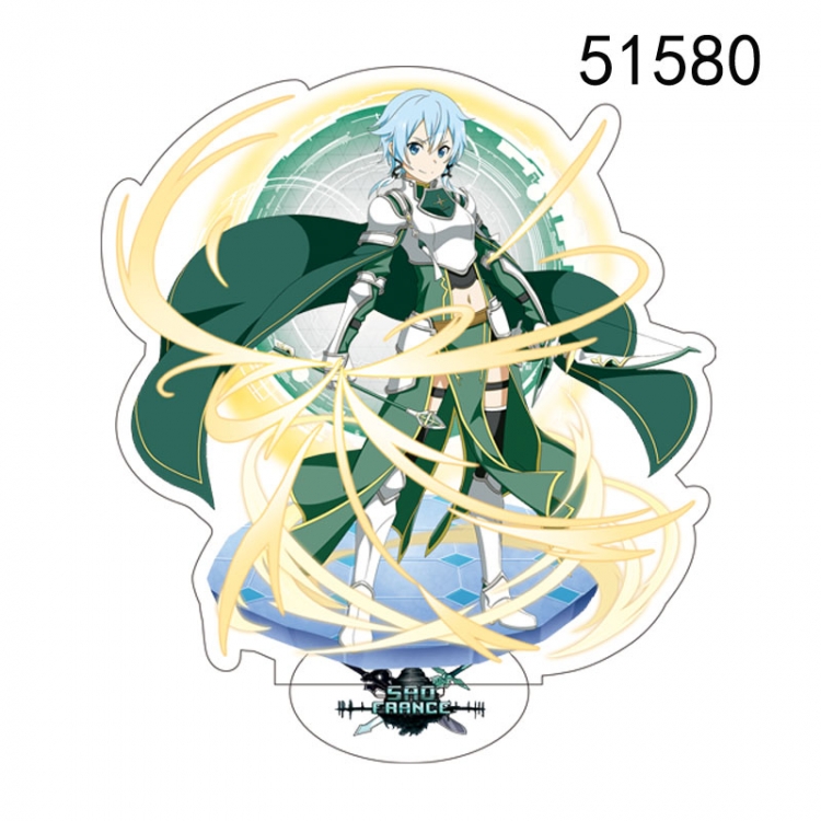 Sword Art Online Anime characters acrylic Standing Plates Keychain 15CM 51580