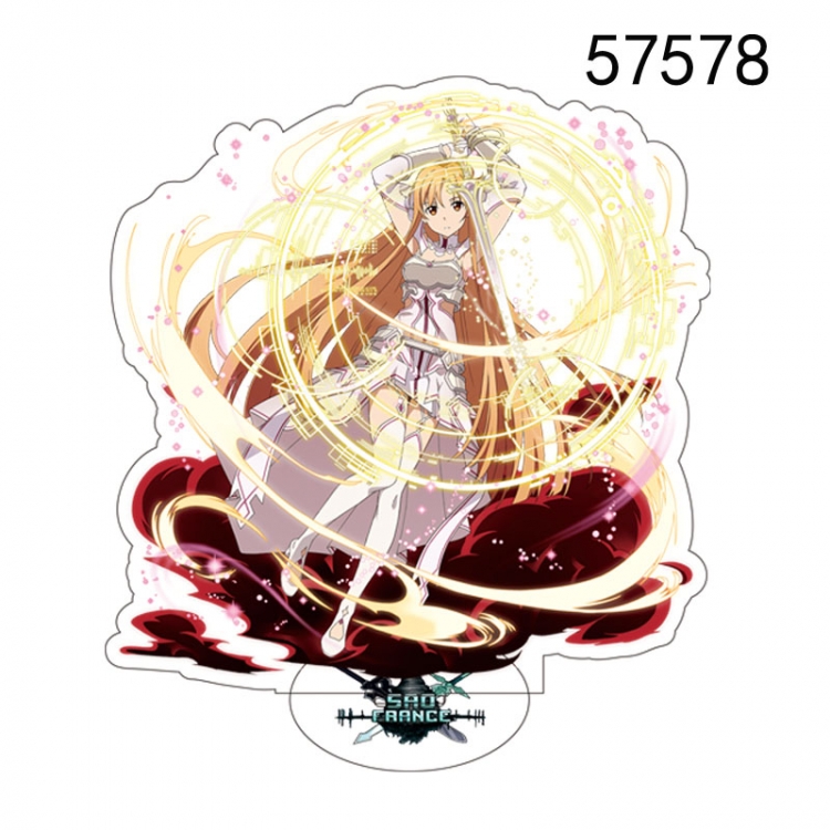 Sword Art Online Anime characters acrylic Standing Plates Keychain 15CM 51578