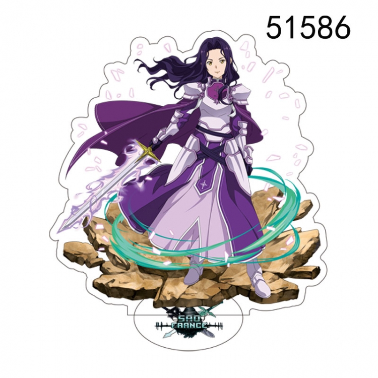 Sword Art Online Anime characters acrylic Standing Plates Keychain 15CM 51586