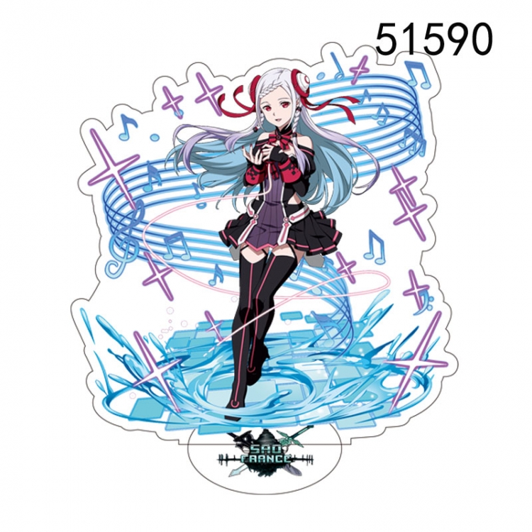 Sword Art Online Anime characters acrylic Standing Plates Keychain 15CM 51590