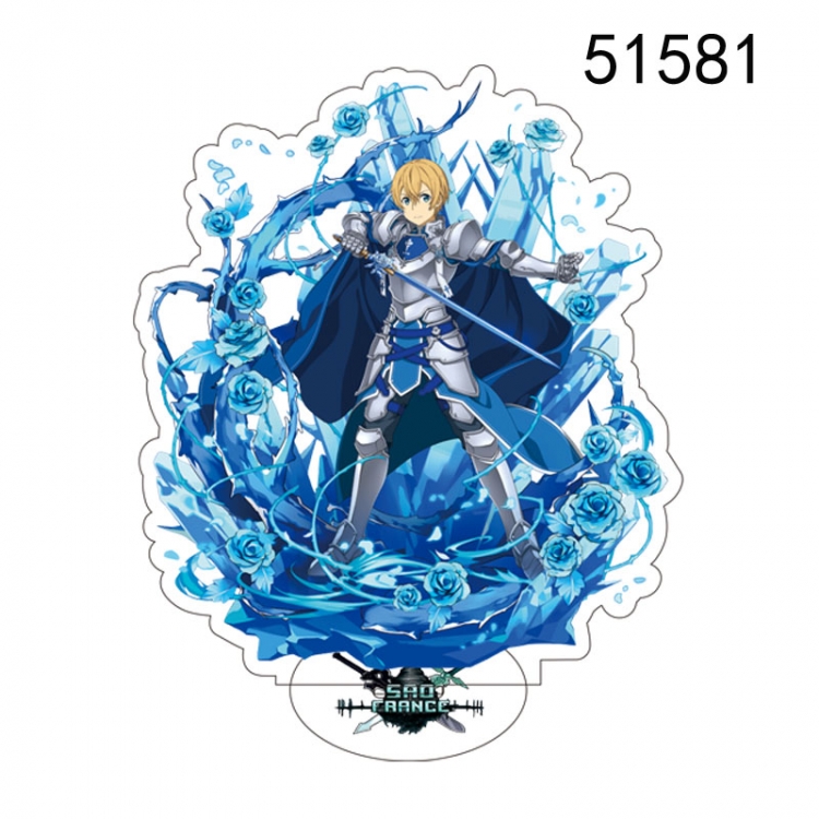 Sword Art Online Anime characters acrylic Standing Plates Keychain 15CM 51581