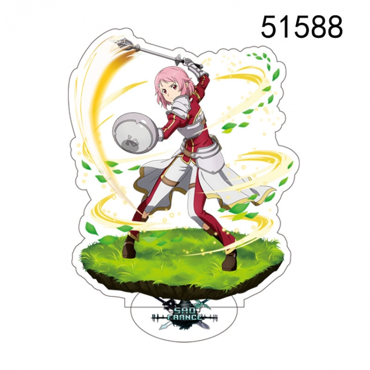 Sword Art Online Anime characters acrylic Standing Plates Keychain 15CM 51588