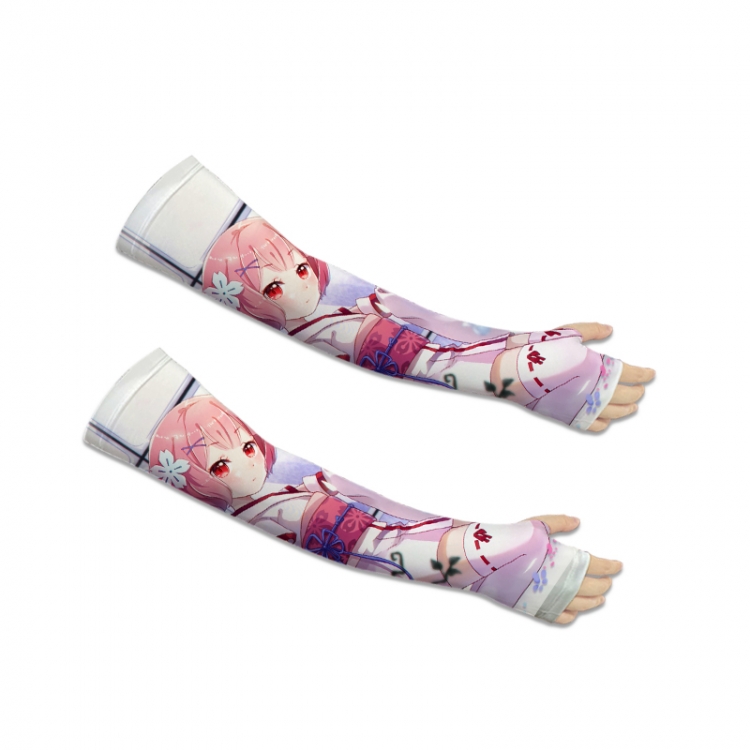 Re:Zero kara Hajimeru Isekai Seikatsu Printed Long Cycling Sleeve Sun Protection Sleeve