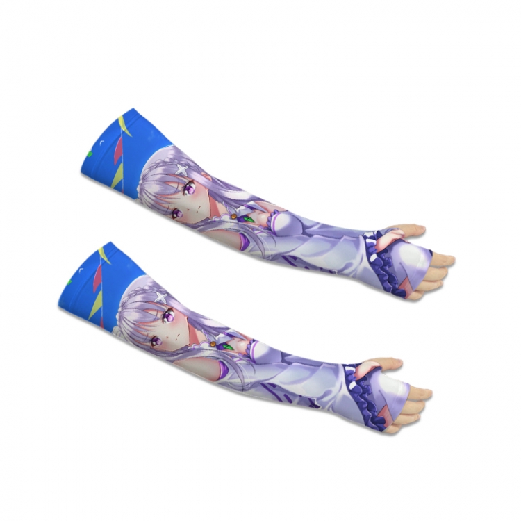 Re:Zero kara Hajimeru Isekai Seikatsu Printed Long Cycling Sleeve Sun Protection Sleeve