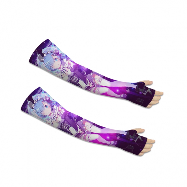 Re:Zero kara Hajimeru Isekai Seikatsu Printed Long Cycling Sleeve Sun Protection Sleeve