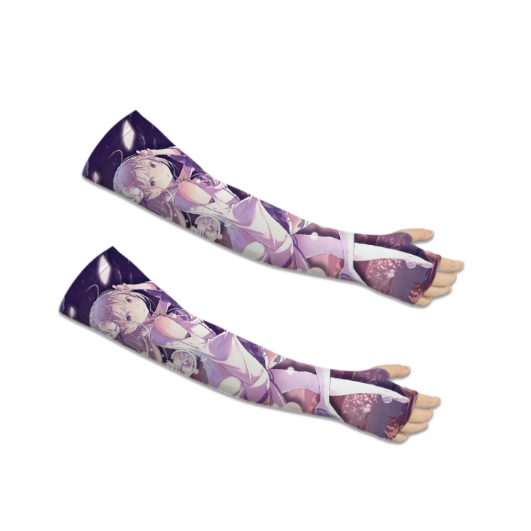 Re:Zero kara Hajimeru Isekai Seikatsu Printed Long Cycling Sleeve Sun Protection Sleeve