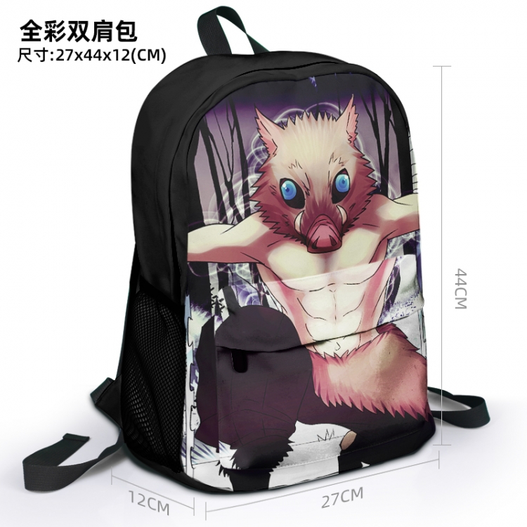 Demon Slayer Kimets Animation surrounding full color backpack student school bag 27x44x12