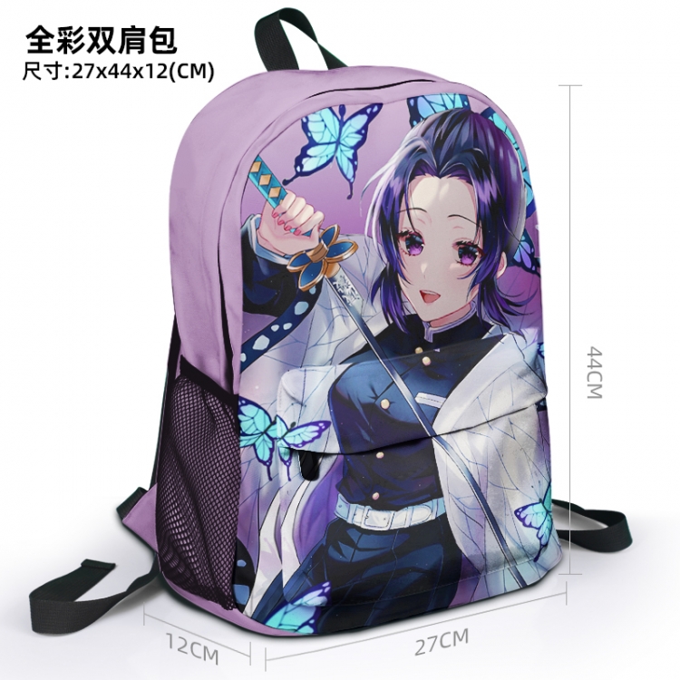 Demon Slayer Kimets Animation surrounding full color backpack student school bag 27x44x12