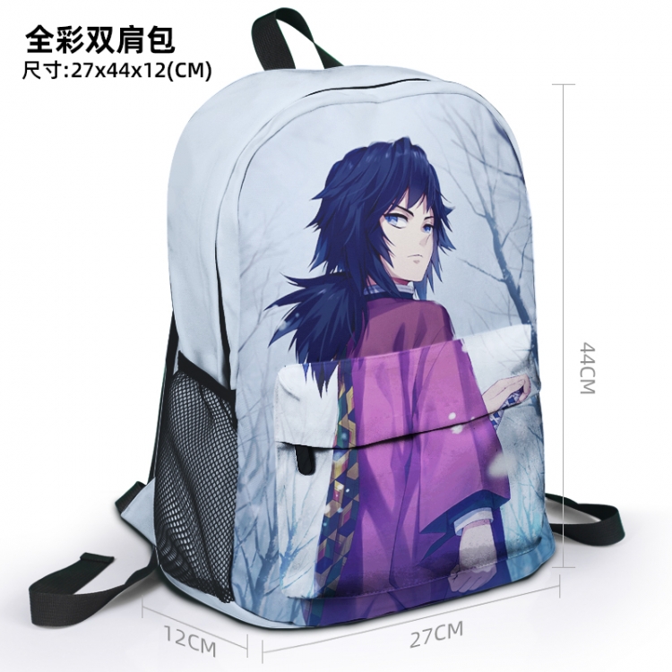 Demon Slayer Kimets Animation surrounding full color backpack student school bag 27x44x12