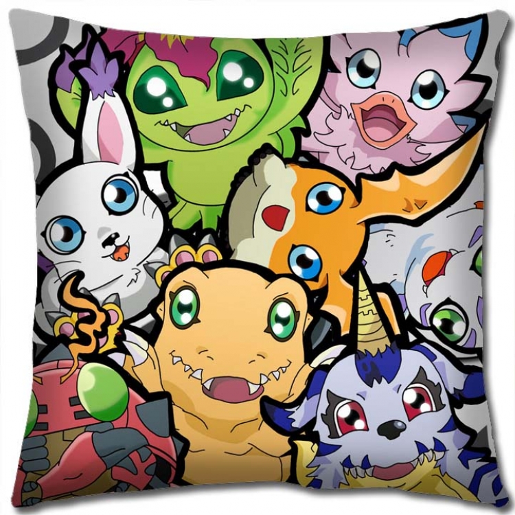 Digimon Anime square full-color pillow cushion 45X45CM NO FILLING S2-69