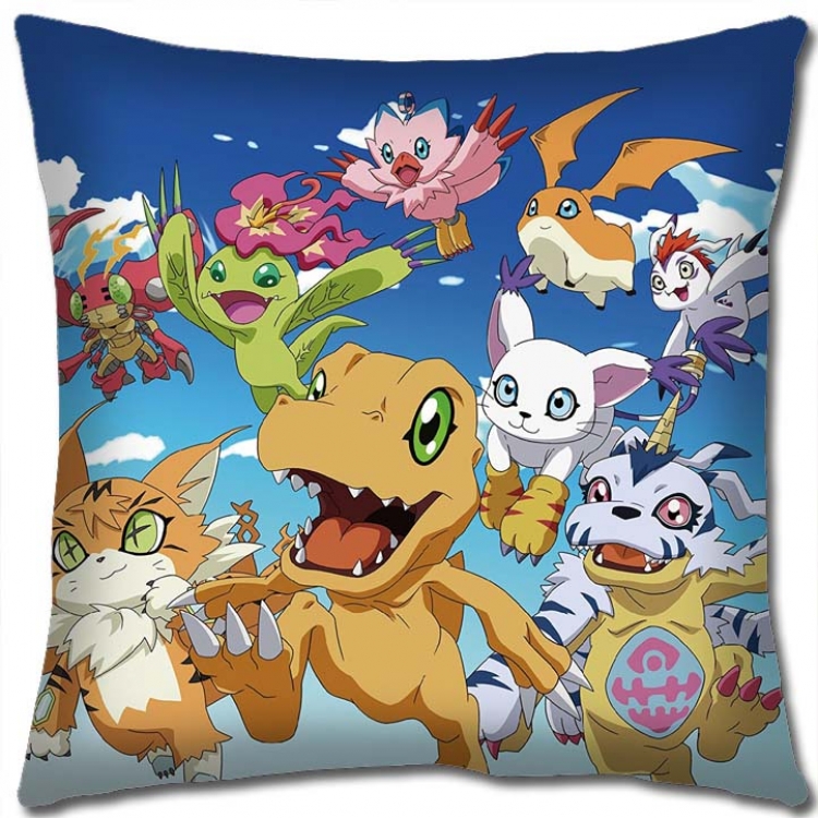 Digimon Anime square full-color pillow cushion 45X45CM NO FILLING S2-48