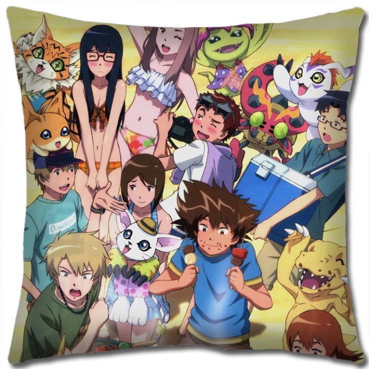 Digimon Anime square full-color pillow cushion 45X45CM NO FILLING S2-10