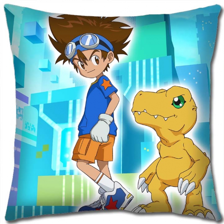Digimon Anime square full-color pillow cushion 45X45CM NO FILLING  S2-61