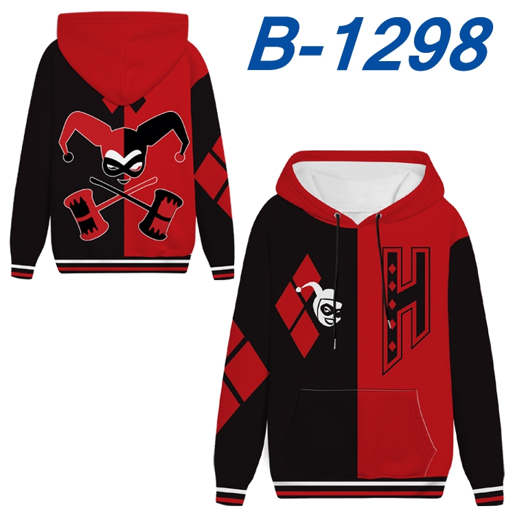 Suicide Squad Anime padded pullover sweater hooded top from S to 4XL B-1298