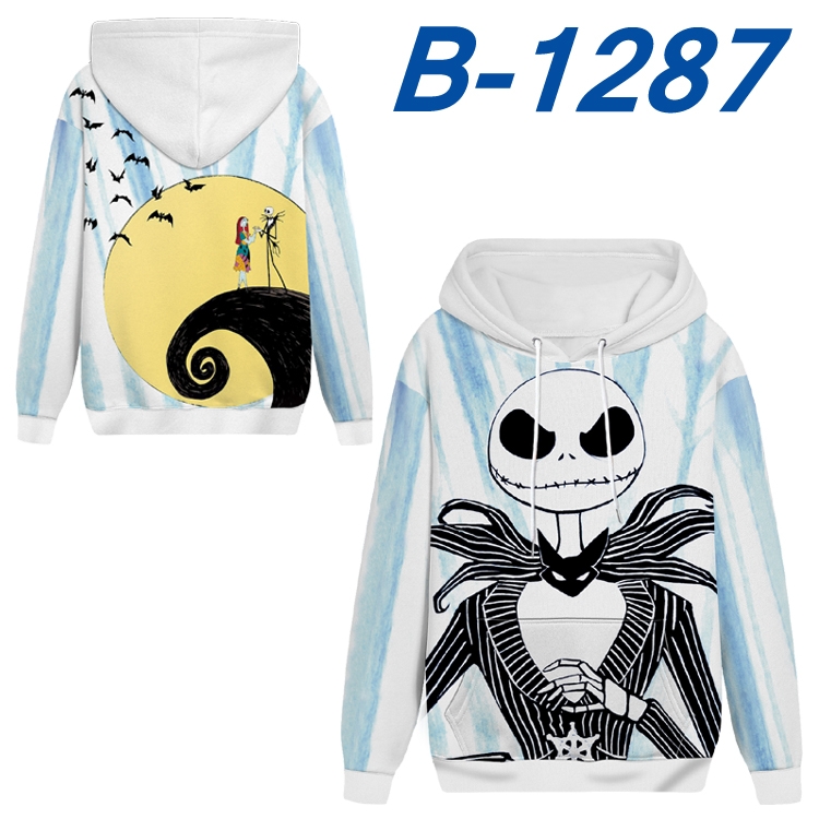 The Nightmare Before Christmas Anime padded pullover sweater hooded top from S to 4XL  B-1287