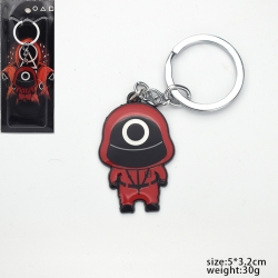 Squid game  cartoon keychain s...