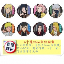 Naruto Anime round Badge cloth...