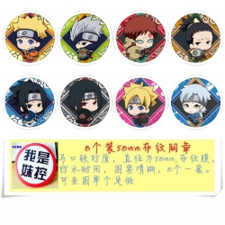 Naruto Anime round Badge cloth...