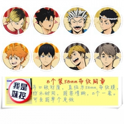 Haikyuu!! Anime round Badge cl...