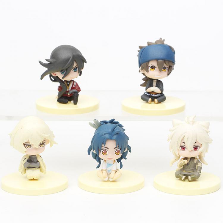Touken Ranbu 3 generation Bagged Figure Decoration Model 6cm  a set of 5