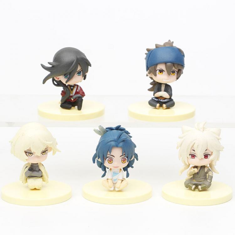 Touken Ranbu 3 generation Bagged Figure Decoration Model 6cm  a set of 5